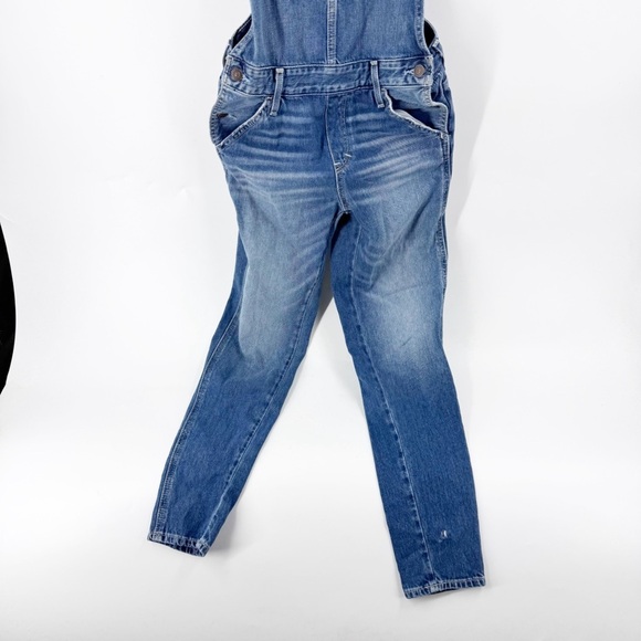 ✅ Abercrombie Fitch Crisscross Open Back Jean Overalls Size X-Small Pockets - Picture 4 of 12